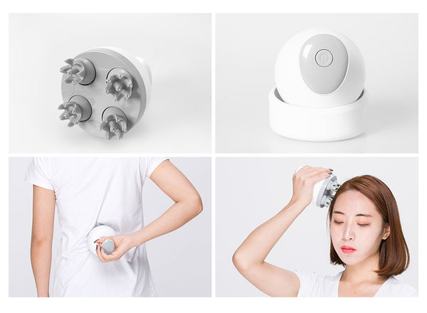 PORTABLE SCALP MASSAGER ALL OVER BODY. WIRELESS, RECHARGEABLE, WATERPROOF. HELP STIMULATE HAIR GROWTH WHERE THERE IS HAIR LOSS, BALDNESS, THINNING EDGES. CHEAP UK HERBS